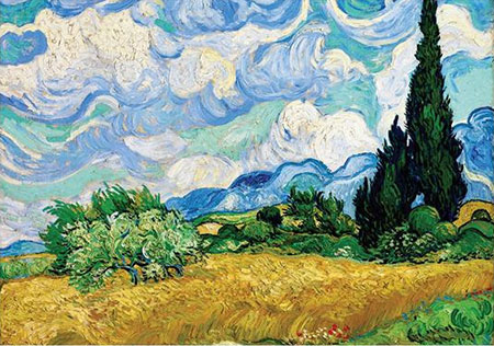 Weizenfeld & Zypresse, van Gogh
