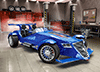 Blauer Rennwagen