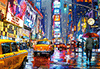 Regenstimmung am Time Square
