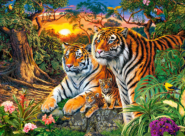 Tigerfamilie
