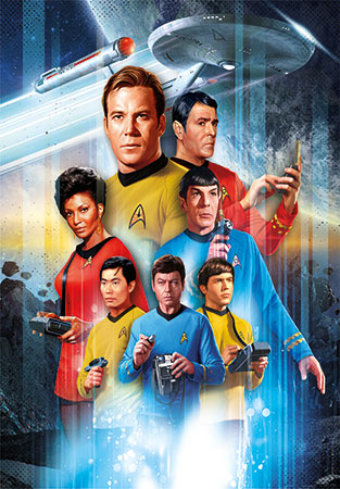 Hauptcharaktere aus der Star Trek Serie