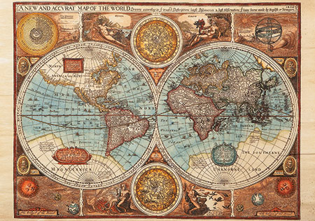 Weltkarte von 1626