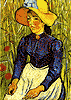 Kleinbäuerin auf dem Feld, van Gogh