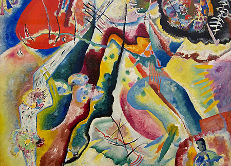 Malen mit rotem Fleck,Kandinsky