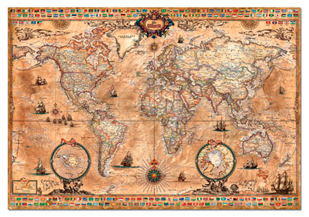 Antike Weltkarte