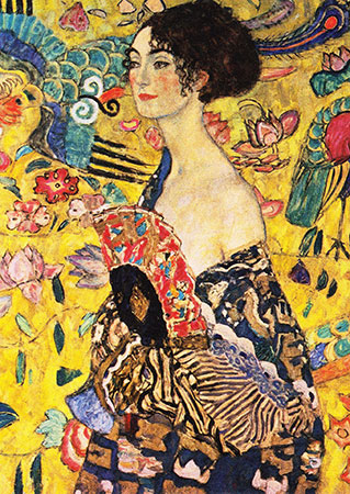 Gustav Klimt: Dame mit Fächer