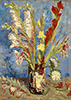 Vincent Van Gogh: Vase mit chinesischen Astern und Gladiolen