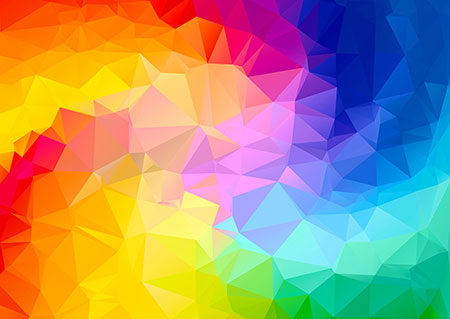 Gradient: Polygone Farben