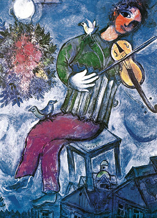 Der blaue Geiger, Chagall