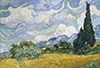 Weizenfeld mit Zypressen, van Gogh