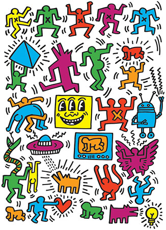 Keith Haring Collage