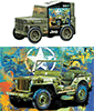 Armee Jeep (in schicker Formdose)