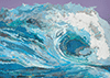 Weltkarte aus Wellen