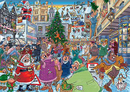 Wasgij Christmas 19 - Auf dem Weihnachtsmarkt (2 x 1000 Teile)