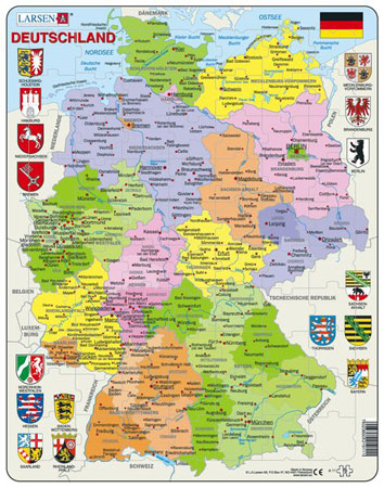 Lernkarte - Deutschland (politisch)