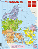 Politische Karte - Dänemark