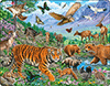 Motivpuzzle - Amur-Tiger im sibirischen Sommer