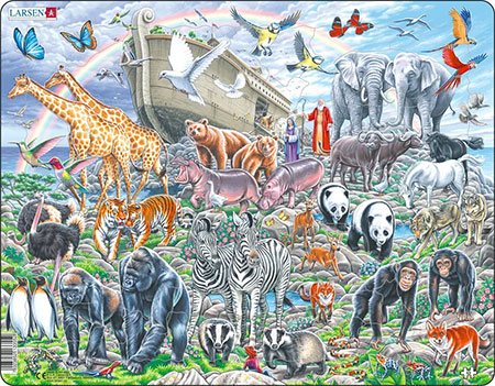 Arche Noah mit Tieren aus aller Welt