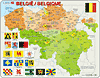 Politische Karte - Belgien