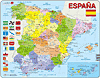 Lernkarte - Spanien (politisch)