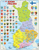 Politische Karte - Finnland