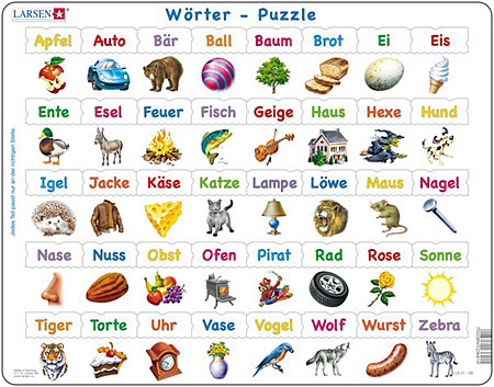 Lernpuzzle - Wörter