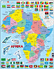 Lernkarte - Afrika (politisch)