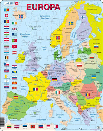 Lernkarte - Europa (politisch)