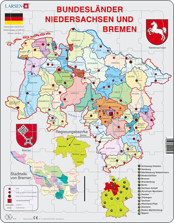 Bundesländer Niedersachsen und Bremen