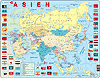 Lernkarte - Asien (politisch)