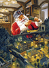 Santa und die Modelleisenbahn