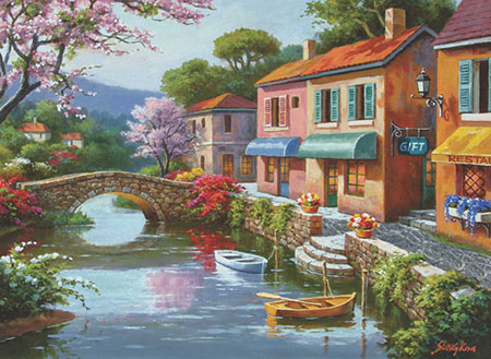 Malerisches Dorf