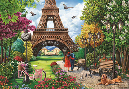 Romantischer Frühlingsanfang in Paris
