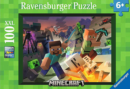 Puzzle Minecraft: Monsterangriff