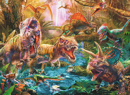Versammlung der Dinosaurier