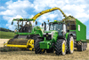 John Deere Traktor 6195M und Feldhäcksler 8500i + SIKU Traktor