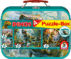 Dinos - Puzzle-Box im Metallkoffer