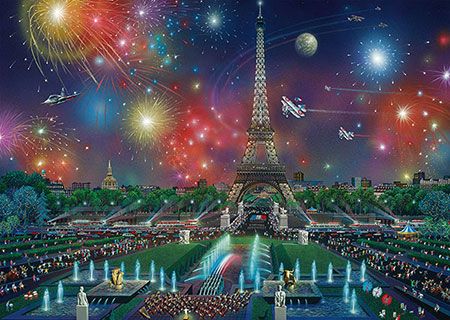 Feuerwerk am Eiffelturm