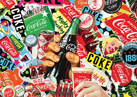 Werbung mit Coca Cola