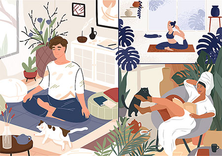 Yoga, Cats & Coffee -  Peace of Mind